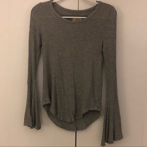 Chaser Grey Waffle Sweater